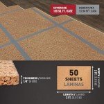 Natural Cork Underlayment Sheets - 300 sq. ft