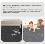 Black Peel and Stick Carpet Tiles - 25 Pack