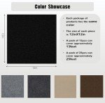 Black Peel and Stick Carpet Tiles - 25 Pack