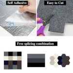 Multicolor Peel and Stick Carpet Tiles, 20 Pack