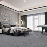 20-Pack Light Grey Carpet Floor Tiles 20x20 Inch