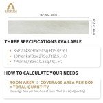 White Wash Maple Peel and Stick Vinyl Flooring Planks