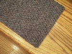 Berber Beige Gray Carpet Stair Treads - Set of 4