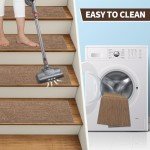 Linen Non-Slip Stair Treads for Wooden Steps