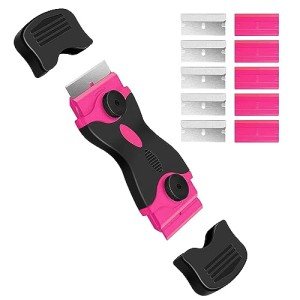 Double-Edged Razor Blade Scraper with 10 Blades