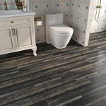 Livelynine 36-Pack Black Wood Peel and Stick Tiles