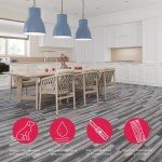 LUCiDA SURFACES Peel and Stick Vinyl Flooring Tiles