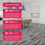 LUCiDA SURFACES Peel and Stick Vinyl Flooring Tiles