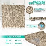Feather Peel and Stick Soft Carpet Tiles - 10 Pack