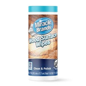 MiracleWipes: Clean & Polish Wood Surfaces - 30 Count