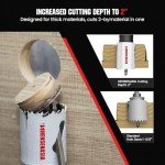 HENSENASIA 31-Piece Bi-Metal Hole Saw Kit