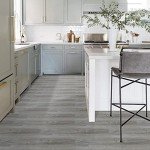 Natural Grey Peel and Stick Floor Tiles - 10 PCS