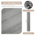 Natural Grey Peel and Stick Floor Tiles - 10 PCS