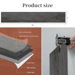 MULGREAT Dark Wood Grain Peel and Stick Tiles