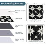 Peel and Stick Vintage Vinyl Floor Tiles, 12"x12