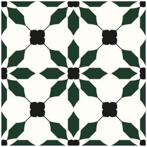 Peel and Stick Vinyl Floor Tiles, 20 PCS (Black Green)