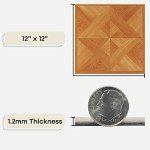 Self-Adhesive Vinyl Floor Tiles - Light Oak 12”