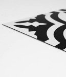 Parma Peel & Stick Black Floor Tiles