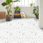 SVNOOC Peel & Stick Vinyl Floor Tiles - 10 Sheets