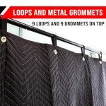 Boxer Tools Sound Dampening Grommeted Blanket 96"x80