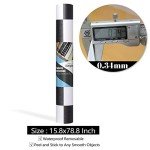 Livelynine Black and White Checkered Vinyl Flooring