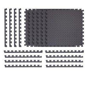 Norsk Interlocking Foam Gym Mats - 6-Pack