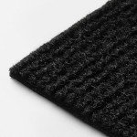 Peel and Stick Black Carpet Tiles with Padding