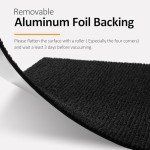 Peel and Stick Black Carpet Tiles with Padding