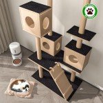 Peel and Stick Black Carpet Tiles with Padding