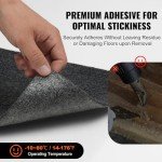 12-Pack Peel and Stick Carpet Floor Tiles - Dark Gray