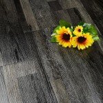 Black 6"x36" Peel and Stick Vinyl Flooring Planks