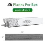 Self-Adhesive Vinyl Plank Flooring - 36 Pack