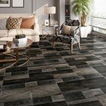 Black 6"x36" Peel and Stick Vinyl Flooring Planks