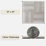 Ash Grey Peel & Stick Vinyl Floor Tiles - 20 Pack