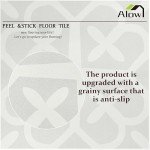 Gray Floral Peel and Stick Vinyl Floor Tiles