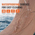 Interlocking Deep Brown Vinyl Floor Tiles - 10 Pack