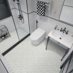 Gray Floral Peel and Stick Vinyl Floor Tiles