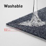 Livelynine Non-Slip Dark Grey Carpet Tiles, 12x12