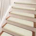 Ultra Plush Non-Slip Carpet Stair Treads - Beige