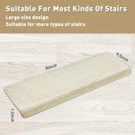 Ultra Plush Non-Slip Carpet Stair Treads - Beige