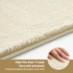 Ultra Plush Non-Slip Carpet Stair Treads - Beige