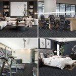 Waterproof Non-Slip PVC Carpet Floor Tiles - Black