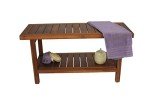 AquaTeak 36" Spa Teak Shower Bench with Care Kit