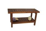 AquaTeak 36" Spa Teak Shower Bench with Care Kit