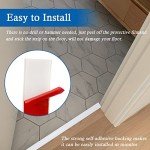 Self-Adhesive Floor Transition Strip - 2" Wide, White