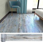 Waterproof Peel and Stick Wood Plank Floor Tiles