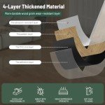 Peel and Stick Waterproof Vinyl Floor Tiles - 18 Pack