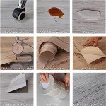 Waterproof Peel and Stick Wood Plank Floor Tiles