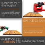 Interlocking Acacia Wood Deck Tiles - 12"x12