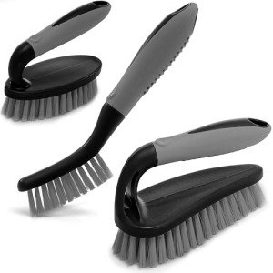 3-Piece Scrub Brush Set for All Surfaces